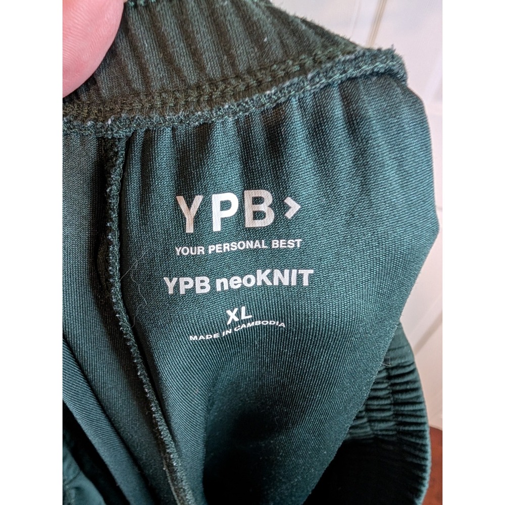 YPB neoKNIT Sweatpants Women XL Dark Green Joggers Activewear Loungewear - Picture 6 of 6